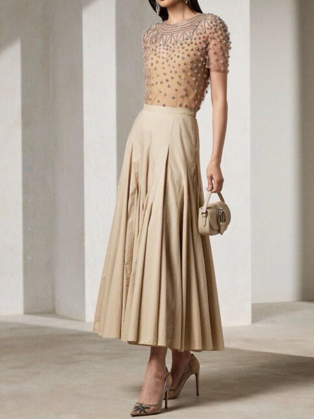 RALPH LAUREN PURPLE LABEL High Waisted Skirt